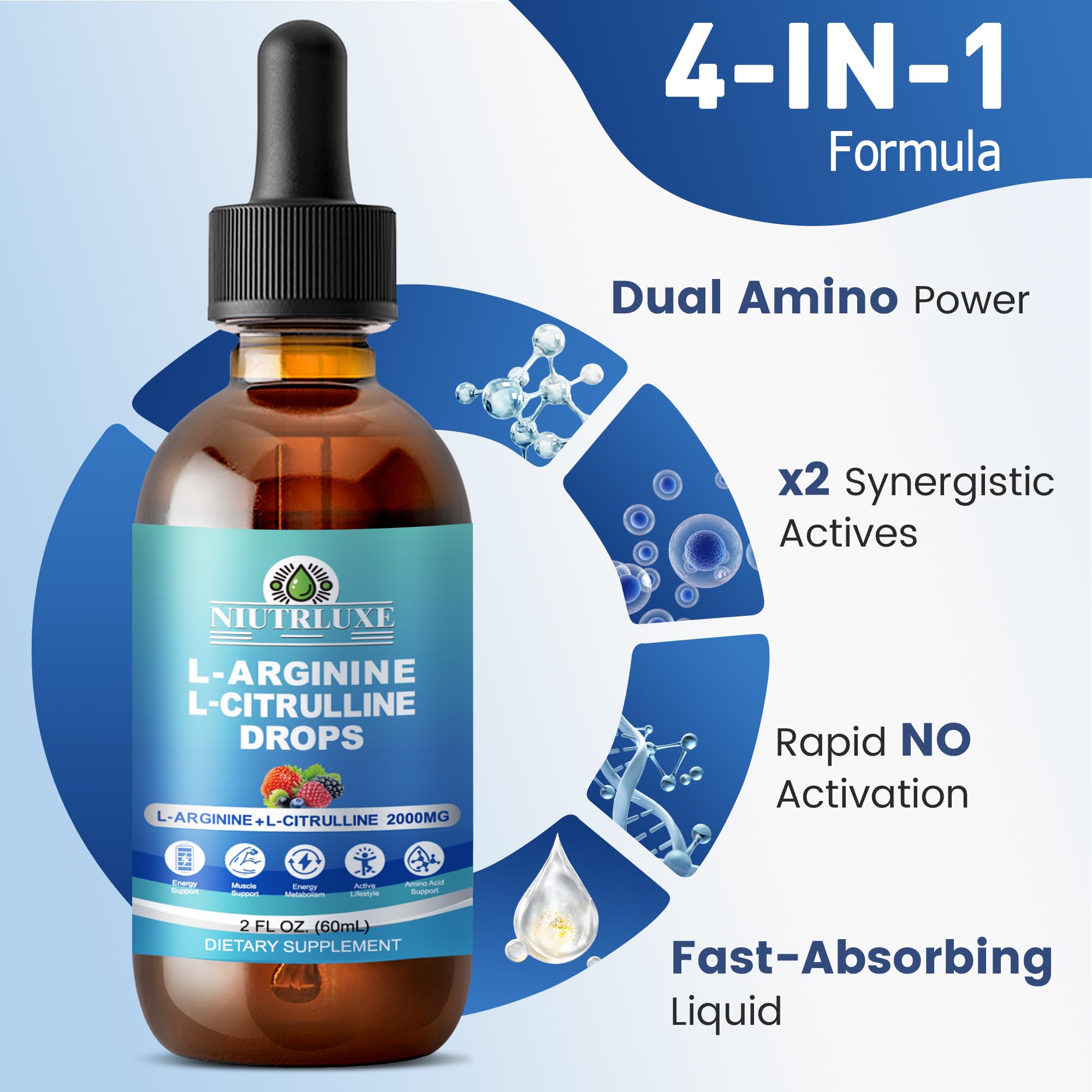 Amazon.com: L-Citrulline L-Arginine Drops for Men with Zinc