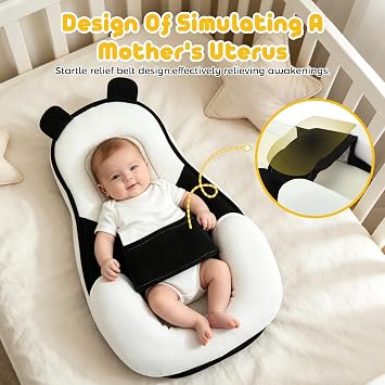 Mom Feeding Support Baby Breastfeeding Bottle Feeding Pillow Adjustable | Anti Reflux Wedge Pillow for Spit-Up Reduction, Bottle Feeding Detachable Pillow for Newborn 0-12 Months(Black)