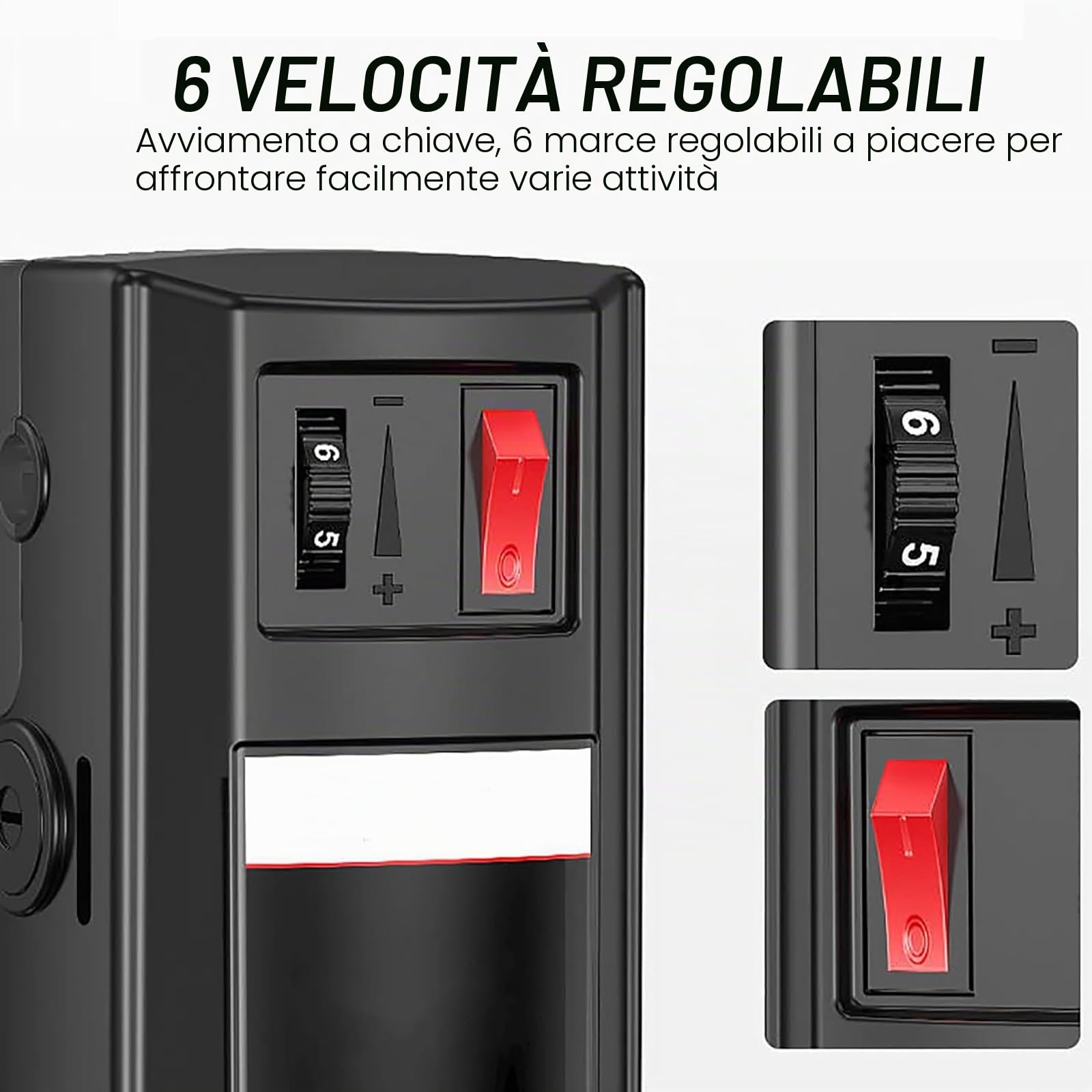 Trapano a colonna professionale con 6 velocità - Può forare metallo, legno, plastica | Strumento per produzione fai-da-te e artigianale | 2800 giri/min per un controllo preciso