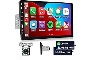 Podofo 9 Inch Touchscreen Car Stereo with Android Auto and Carplay