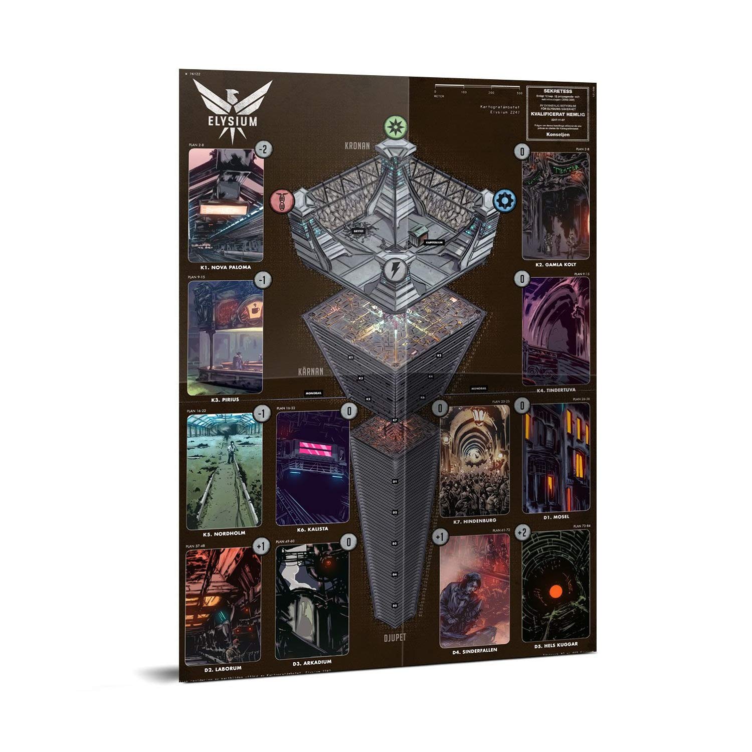 Mutant Year Zero Elysium Map : Free League Publishing: Amazon.ca