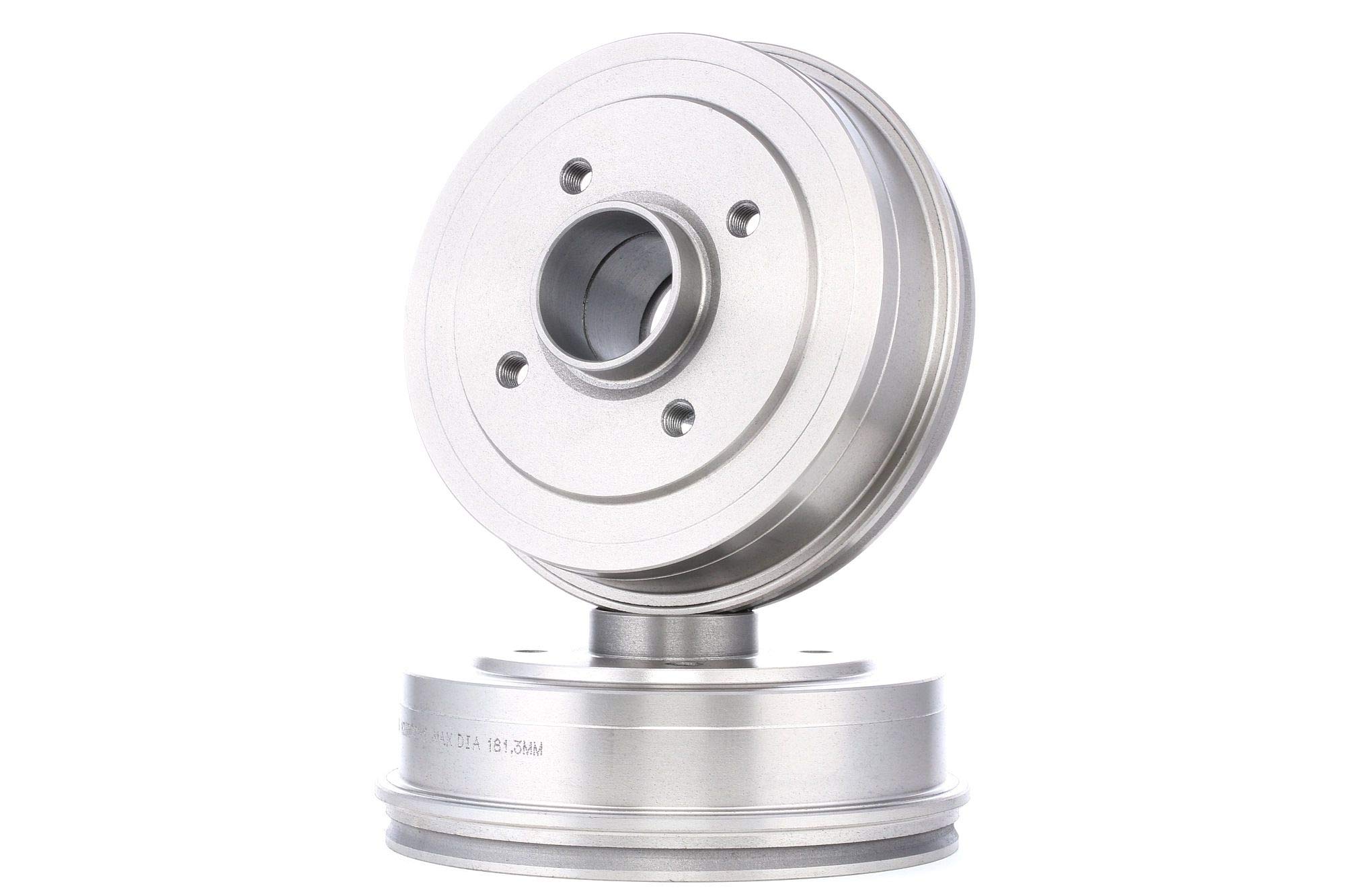 RIDEX 123B0085 2x Tambor de freno Trasero Delantero sin cojinete rueda Compatible con RENAULT Clio II Hatchback BB, CB
