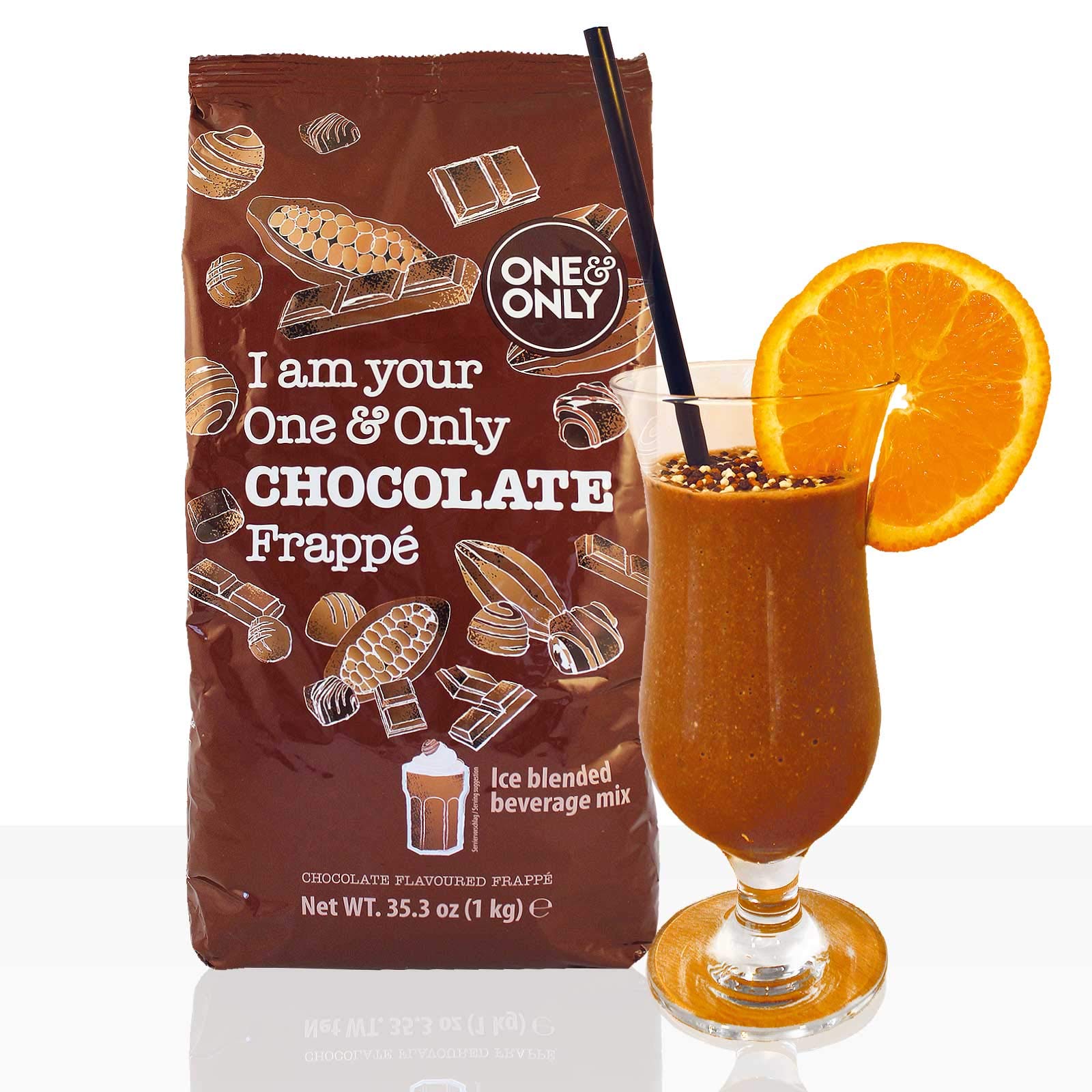 One & Only Frappe Chocolate - 6 x 1kg Schokopulver Instantpulver Milchshake