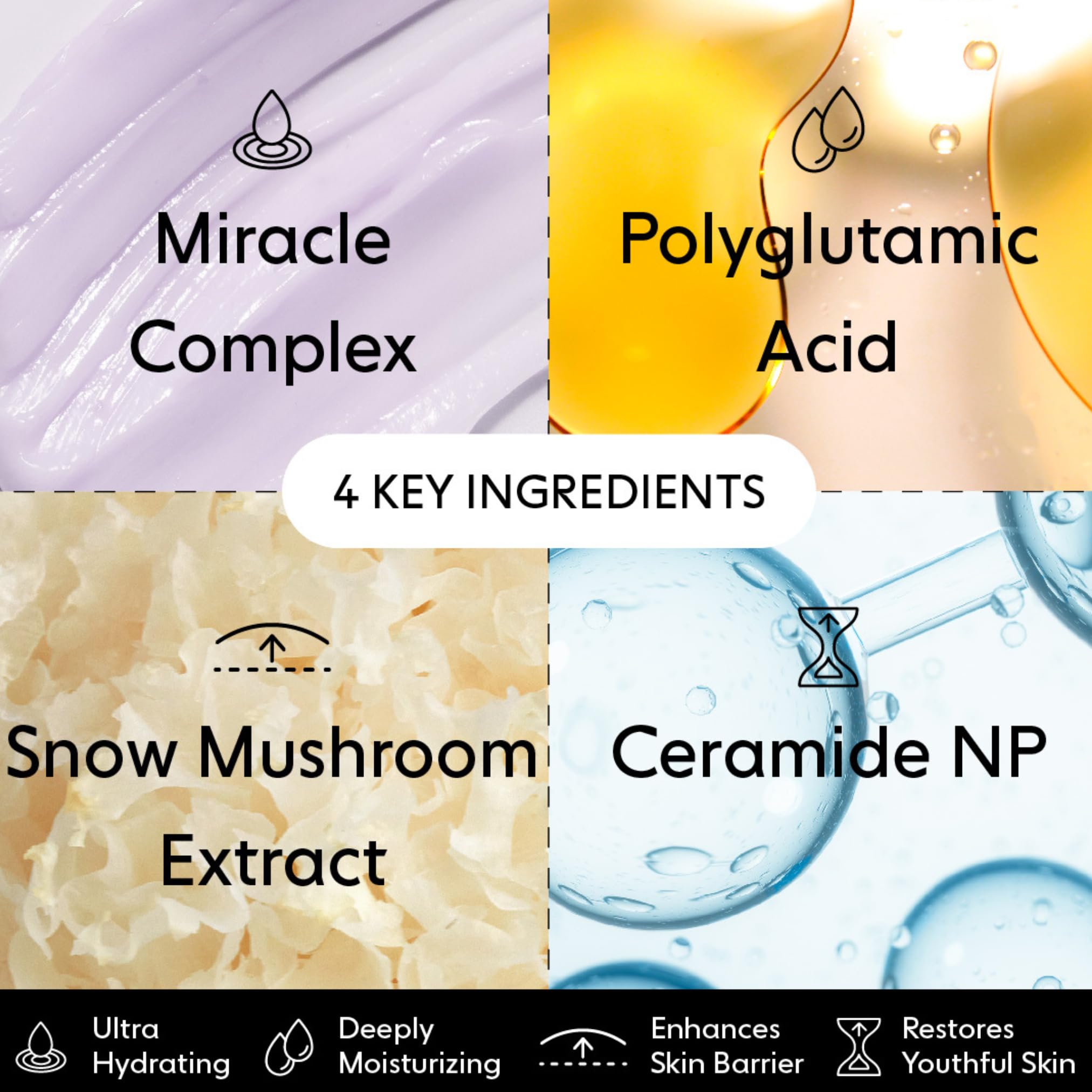 LOOPS - ¿Qué hace? Remoje tu piel con humedad al más alto nivel con Dew Cloud, nuestra mascarilla facial maravillosamente hidratante y rejuvenecedora. Formulada con nuestro Miracle