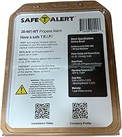 Vista 3 de Safe T Alert Serie 20 Mini Alarma de Gas LP - Alarma de Propano - Montaje en Superficie, Blanco - 20-441-P-WT