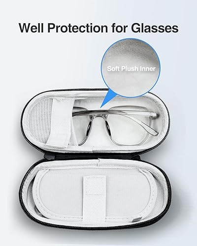 Miniatura 4 de Luxtude Funda para lentes de contacto, bonitos lentes y estuche de contacto 2 en 1, espejo y pinzas incorporados y botella de solución para lentes