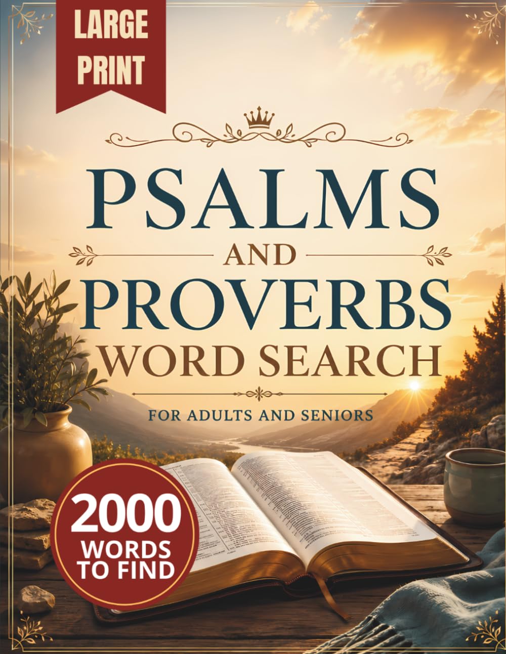 Psalms and Proverbs Word Search: 100 Large Print Bible Word Search Puzzles for Adults and Seniors