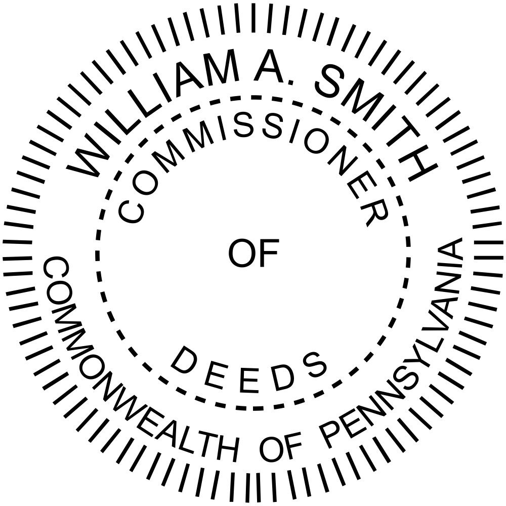 Pennsylvania Deeds Commissioner Embosser