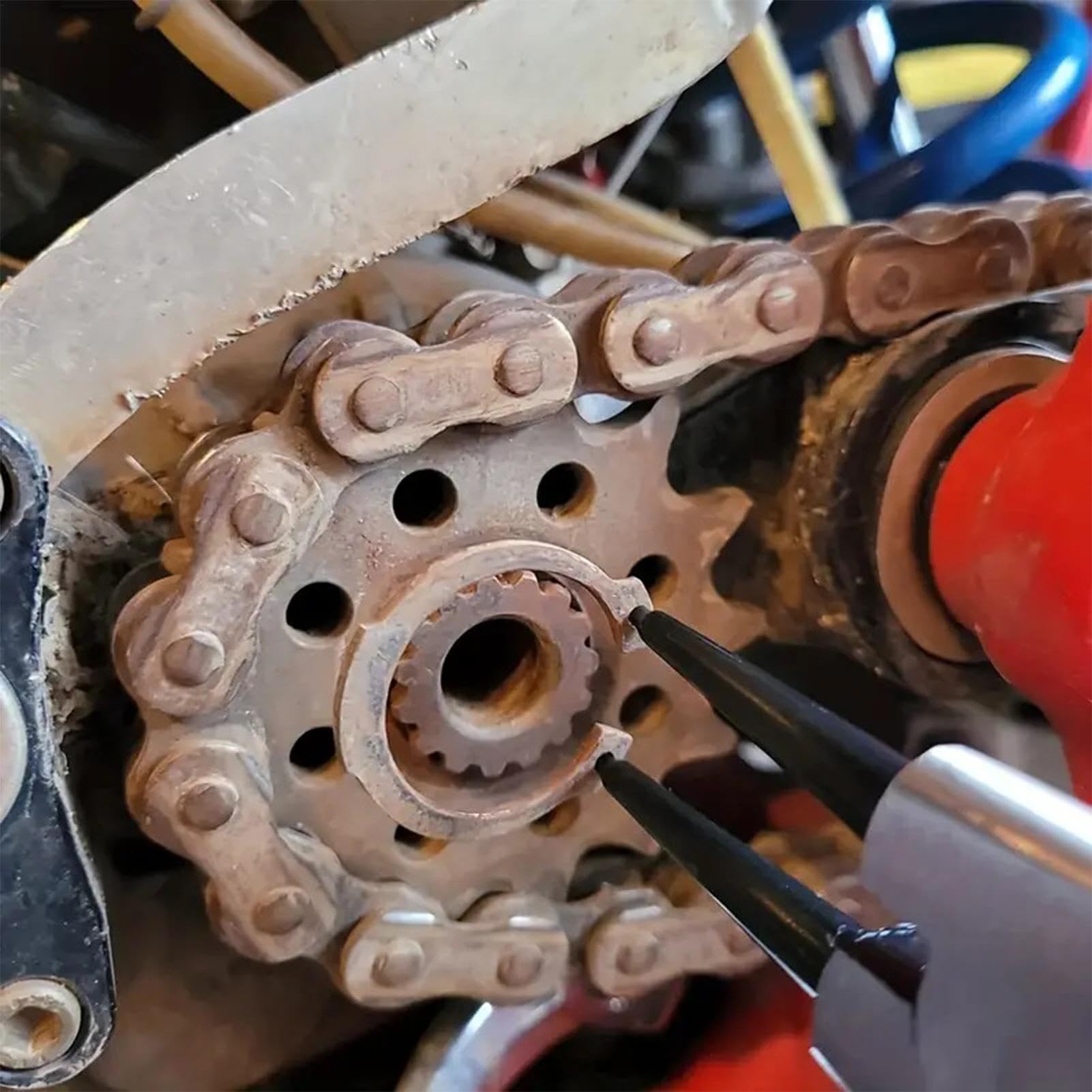 Kit Pinze Per Anelli Elastici Pinze A Molla, Punte A Ganasce Curve, Gancio | Circlip Estrattore Multifunzione Interno Ed Esterno Per Anelli Elastici Riparazioni Auto E Officina Meccanica