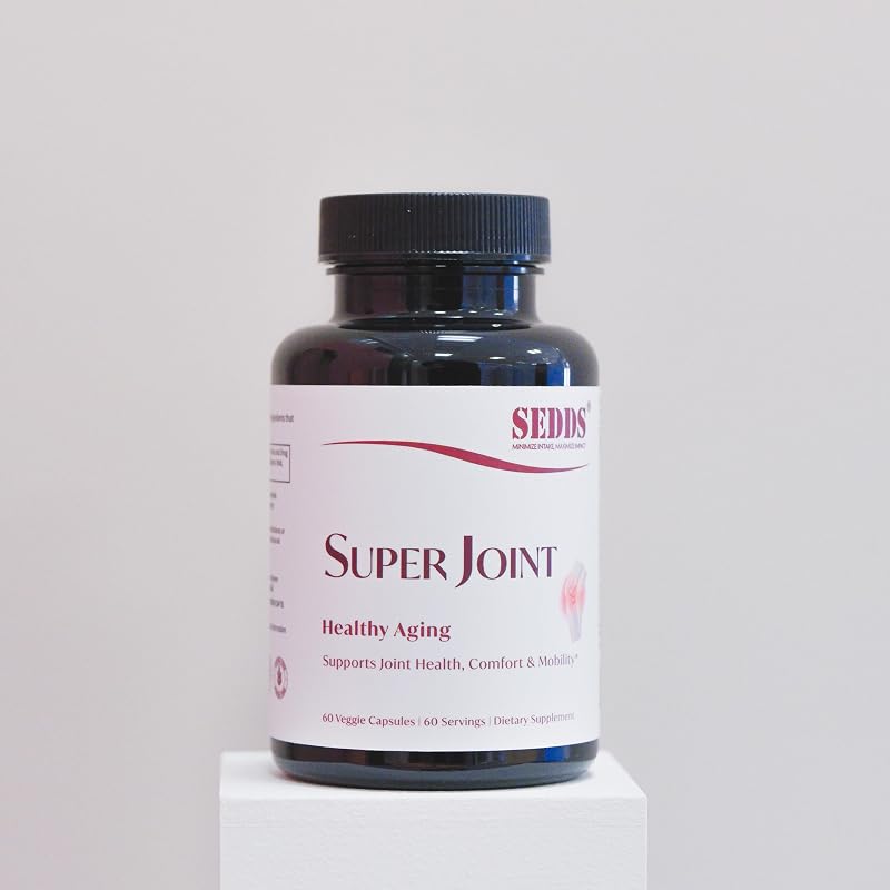 SEDDS Suplemento articular com glucosamina, cúrcuma, Boswellia serrata, colágeno bovino e MSM — 60 cápsulas