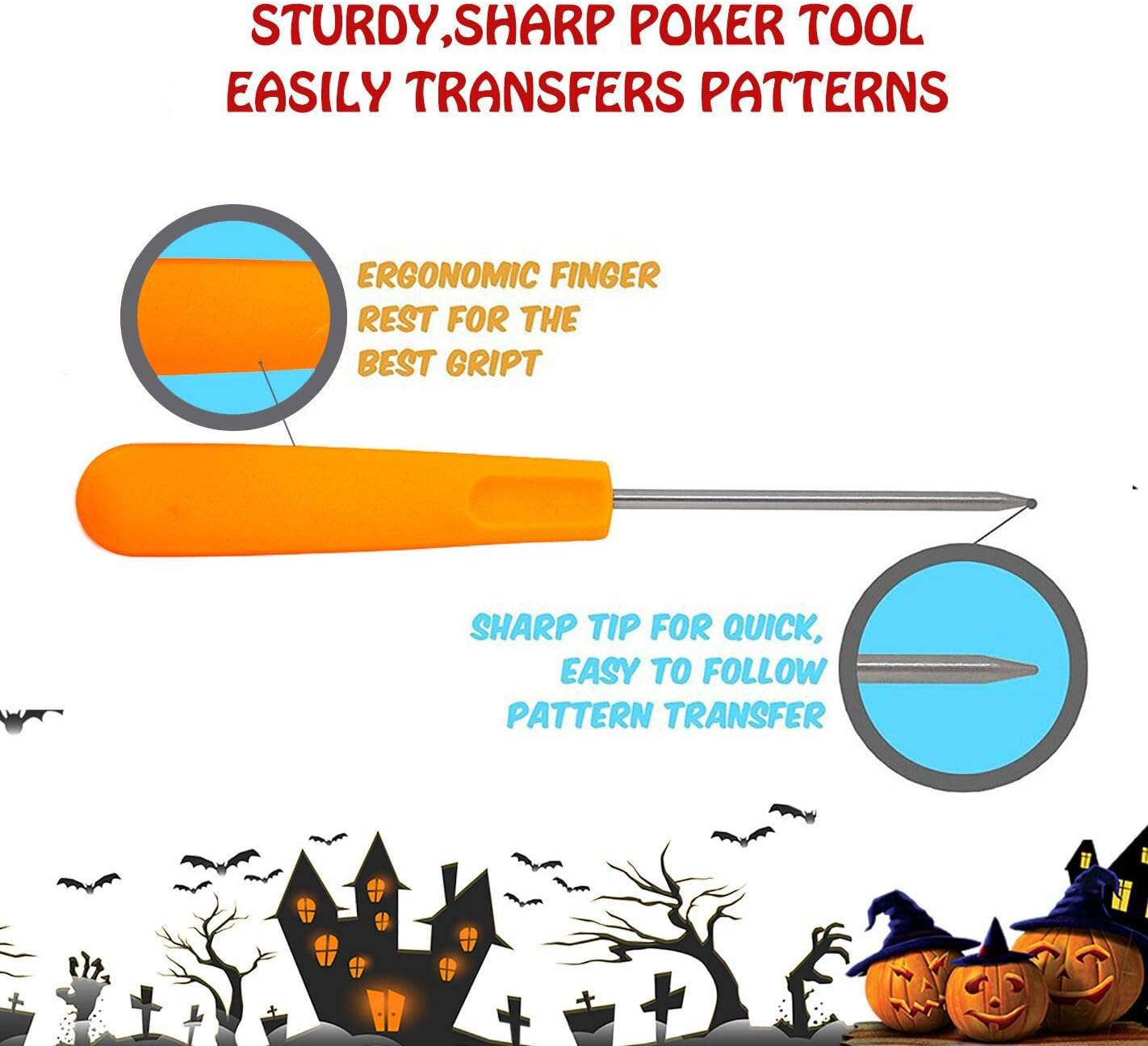 12 Pieces Professional Pumpkin Carving Kit Tool Heavy Duty Stainless Steel Tool Set with Storage Carrying Case Used As a Carving Knife for Pumpkin Halloween Decoration …: Home & Kitchen