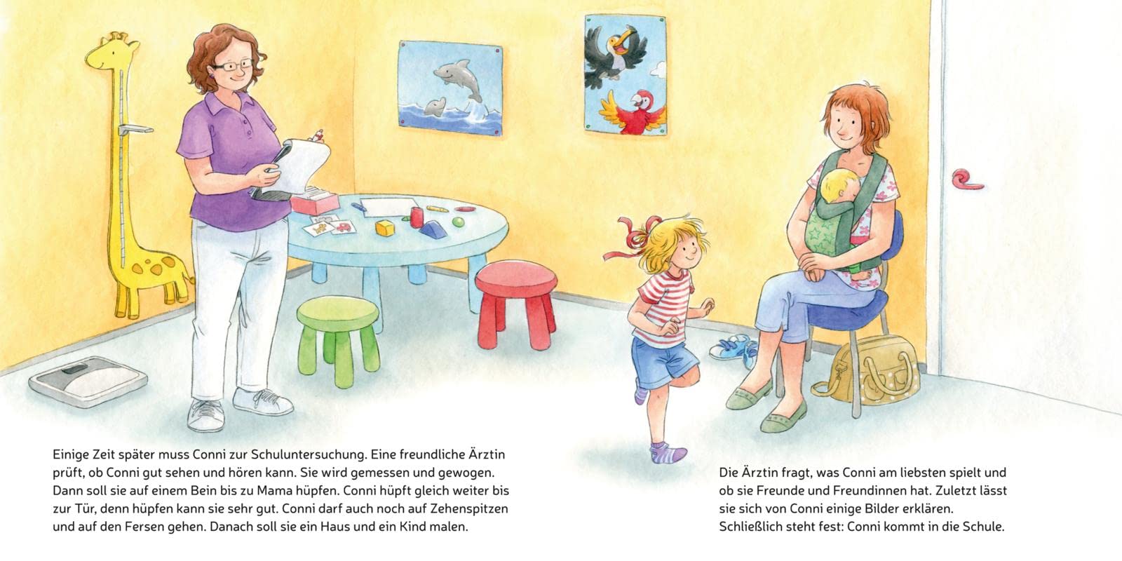 LESEMAUS 101: Conni kommt in die Schule: Kleines Bilderbuch für Vorschulkinder