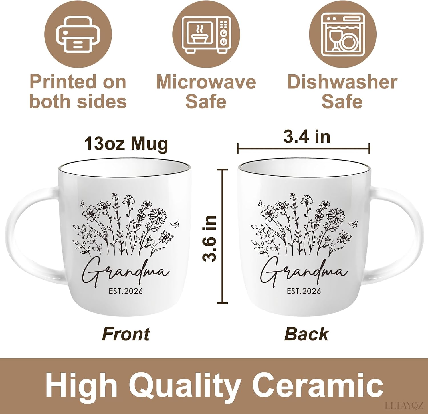 New Grandparents Mug Gifts for Grandma And Grandpa First Time 2026, Grandparent Baby Announcement Gifts Est 2026, Pregnancy Announcement For Grandparents Mug Set, New Grandma And Grandpa Mugs Gift7