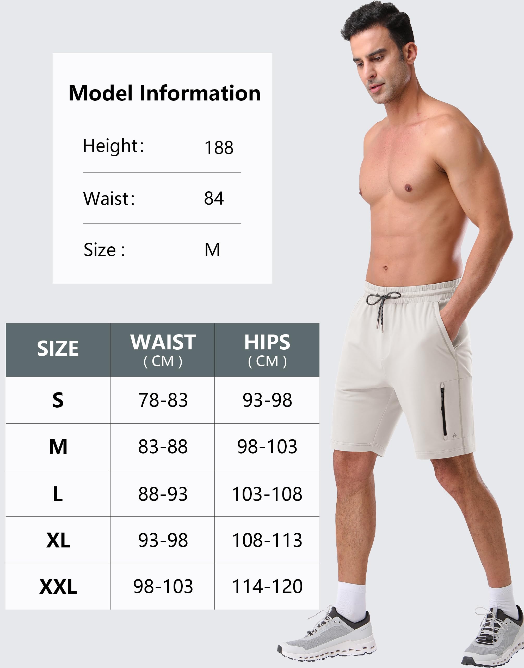 Pioneer Camp - Pantalones cortos deportivos para correr y fitness (7 pulgadas, algodón, cintura elástica, con múltiples bolsillos)