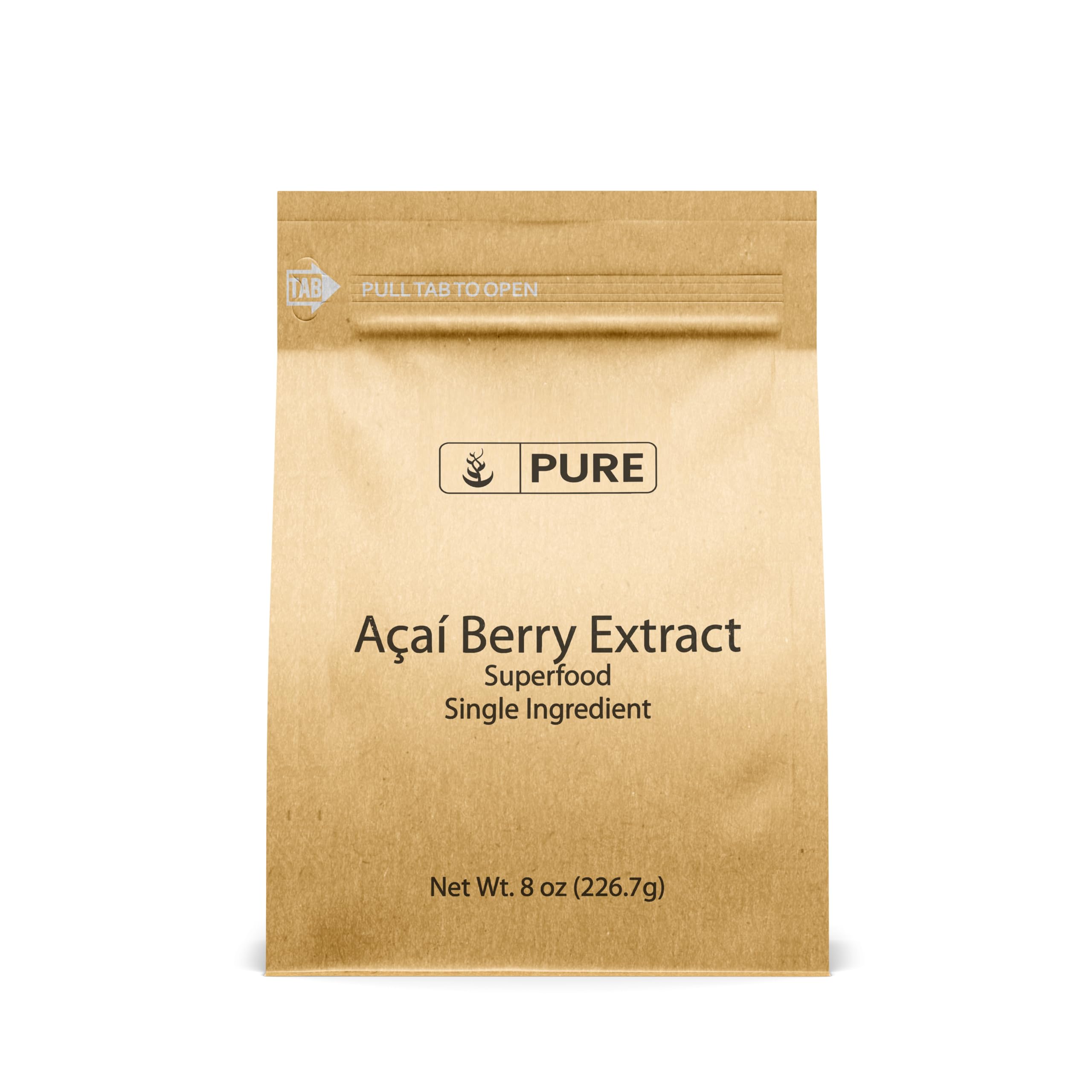 PURE ORIGINAL INGREDIENTS Acai Berry Powder (8 oz) Superfood, Vegan, Non-GMO, Gluten-Free