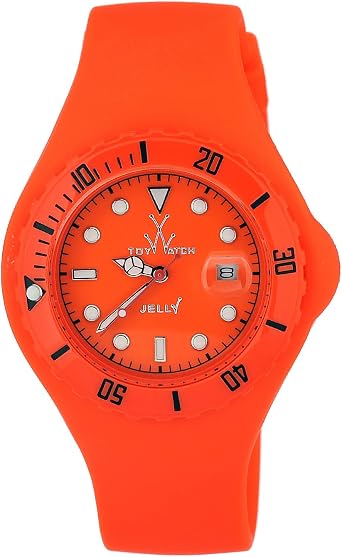 ToyWatch JTB03OR - Orologio da polso da donna, cinturino in caucciù colore  arancione : Amazon.it: Orologi