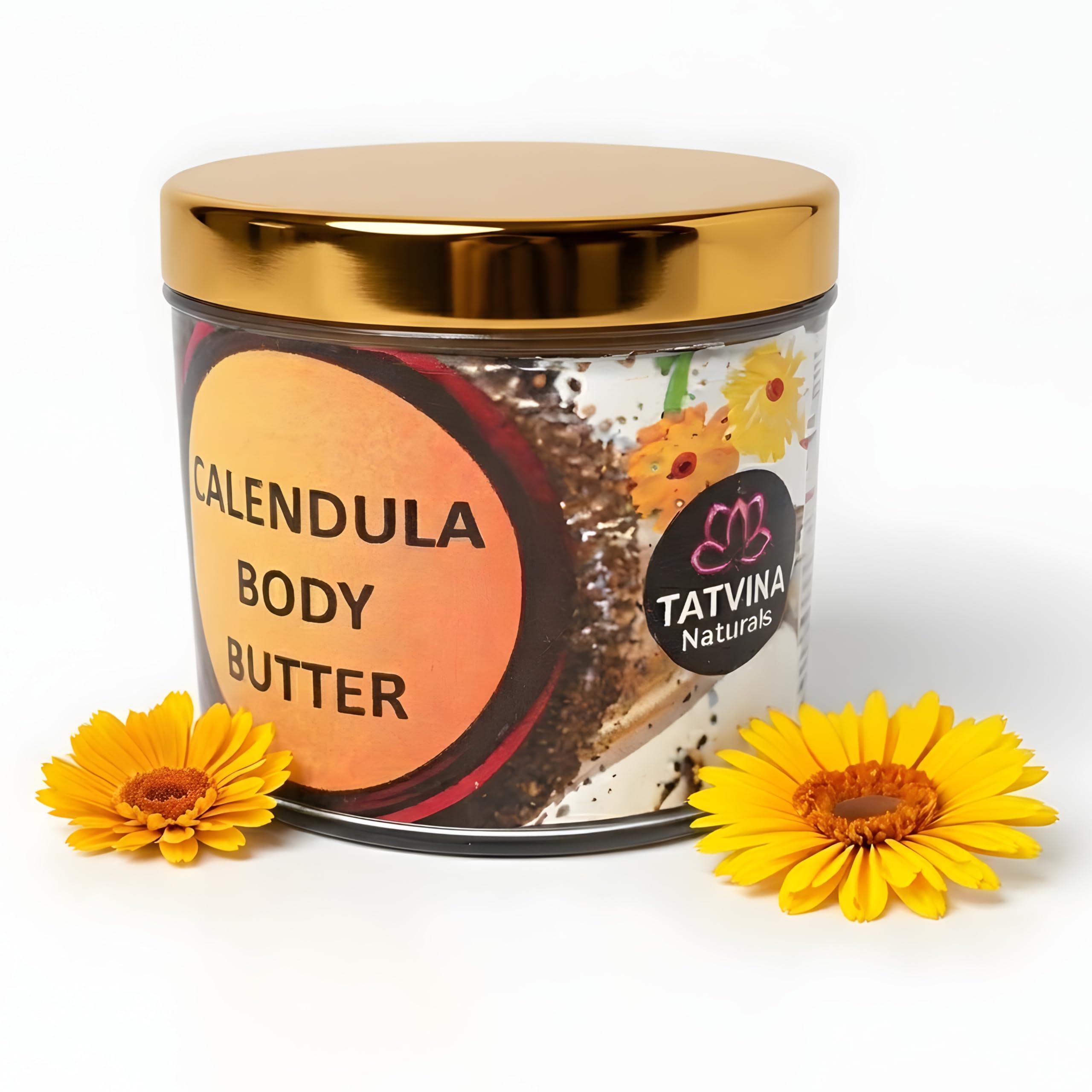 ExtraLarge Calendula cream by Tatvika Naturals, calendula anti acne Salve, stretch mark removal body butter, foot cream for dry and cracked feet, calendula ointment, baby lotion, moisturizer | 60g-image-44