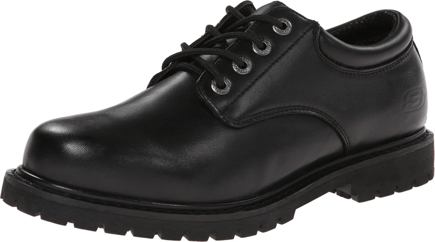 Skechers mens Cottonwood Elks Work Shoe, Black, 10.5 X-Wide US