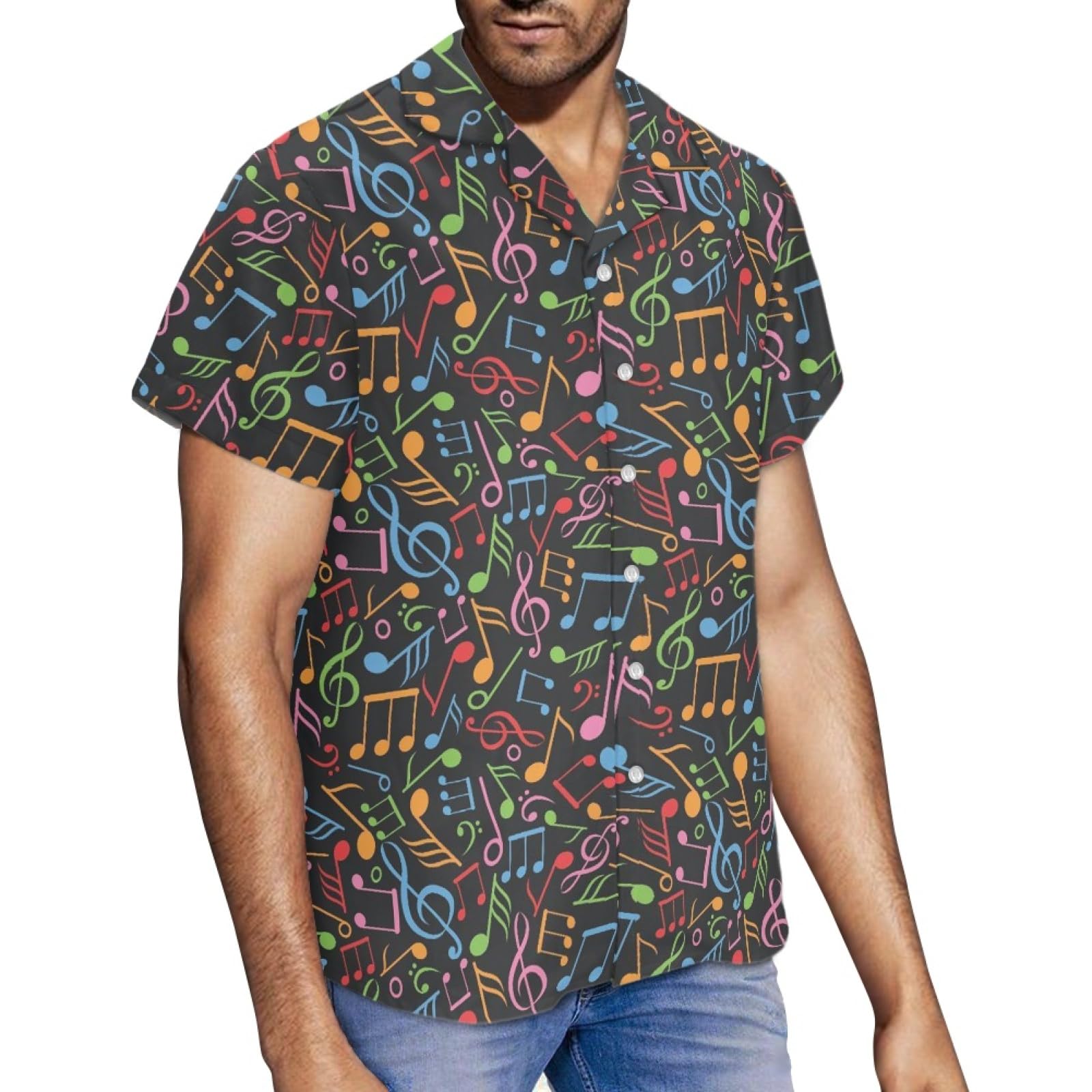 Wanyint Hawaii-Hemd für Herren, lässig, weich, Knopfleiste, normale Passform, kurzärmelig, Flanell, Strandhemden, Größe XXL bis 7XL