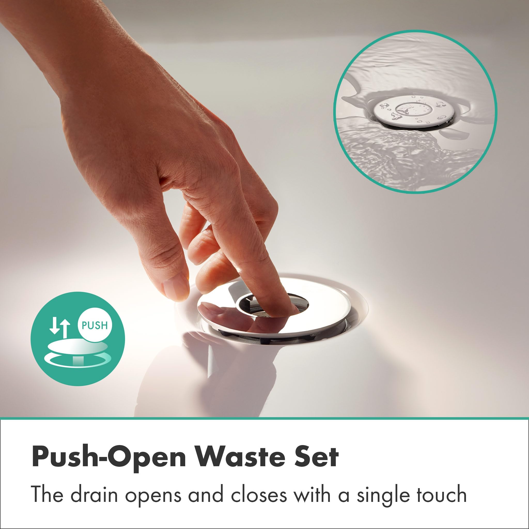 hansgrohe Flexaplus Element zewnętrzny do syfonu wannowego z przelewem