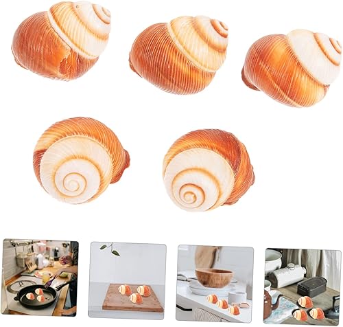 Miniatura 8 de 5 unidades de caracol natural Escargot para hornear diseño de aislamiento térmico para restaurantes, uso doméstico, seguro para horno, microondas,