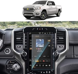 Compatible With 2013-2023 2024 Dodge Ram 1500 2500 3500 Screen Protector for 2024 Dodge Ram 1500 Uconnect Infotainment Navigation Tempered Glass Protector Ram 1500 2023 2024 Accessories Anti Scratch High Clarity 2022 2023 2024 Ram 1500 Screen Protector (12In)