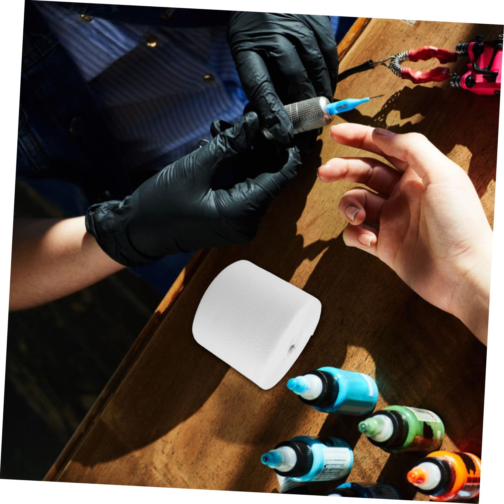 SOLUSTRE 1 Rotolo di Salviette Detergenti per Panni Monouso per Rimozione del Trucco Assorbimento Rapido Tessuto Bianco Facilmente Trasportabili per Cura della Pelle