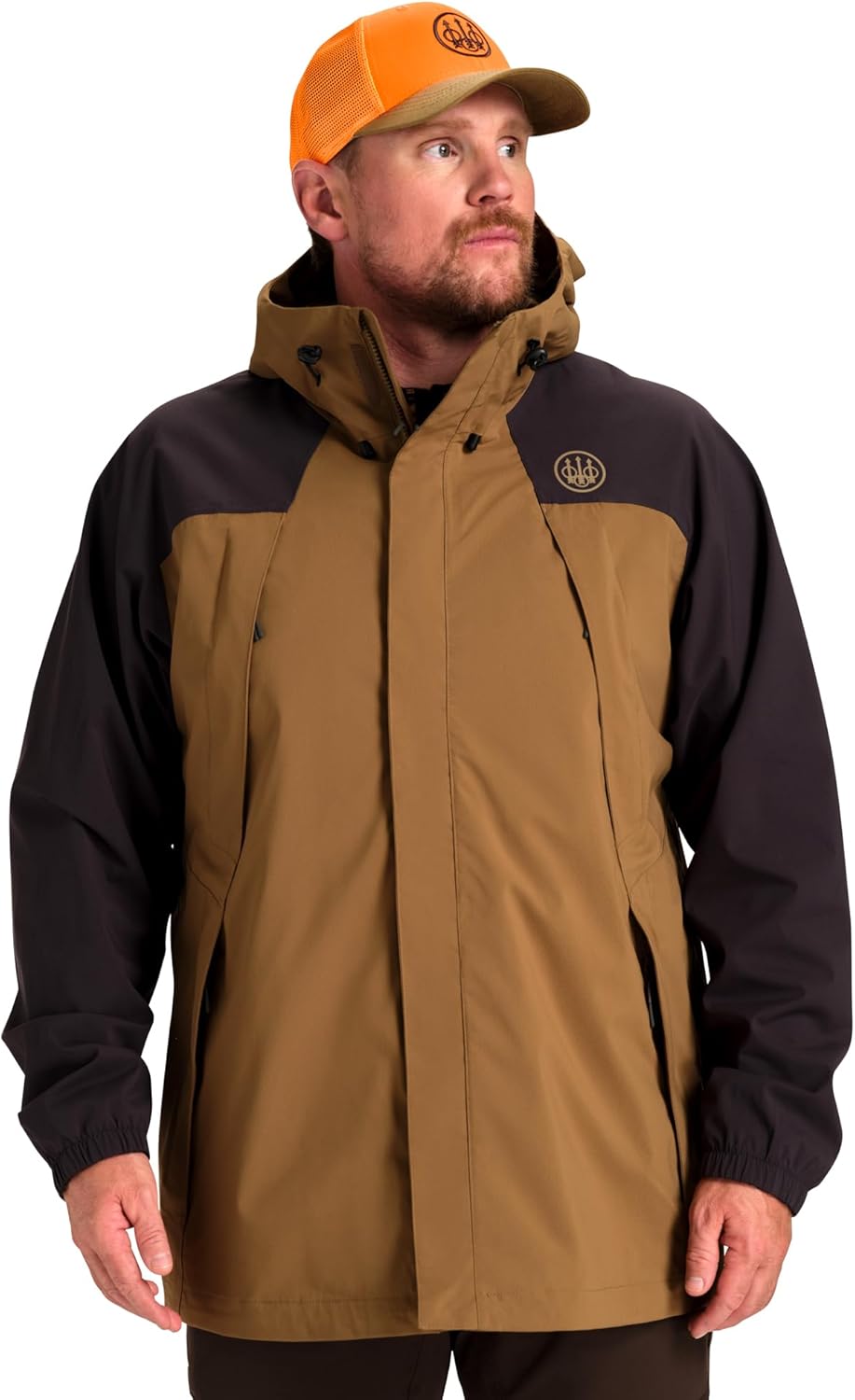 Beretta Men's Covey 2L Field Breathable Lightweight Ergonomic Fit Waterproof Hooded Hunting Jacket w/Breathable Mesh Lining