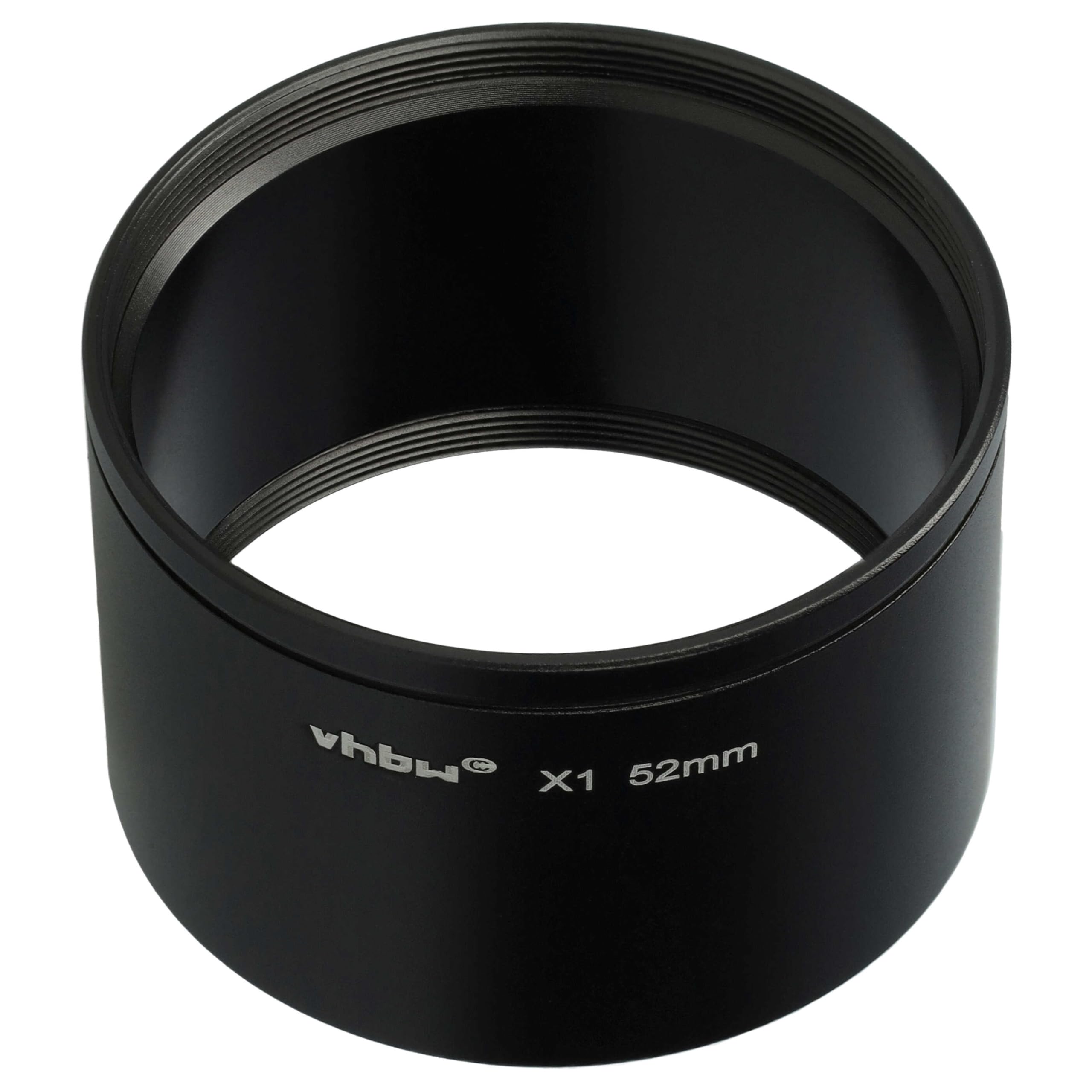 Vhbw Adaptateur Filtre 49mm Pour Leica X1 X2 - Tube Métal Noir