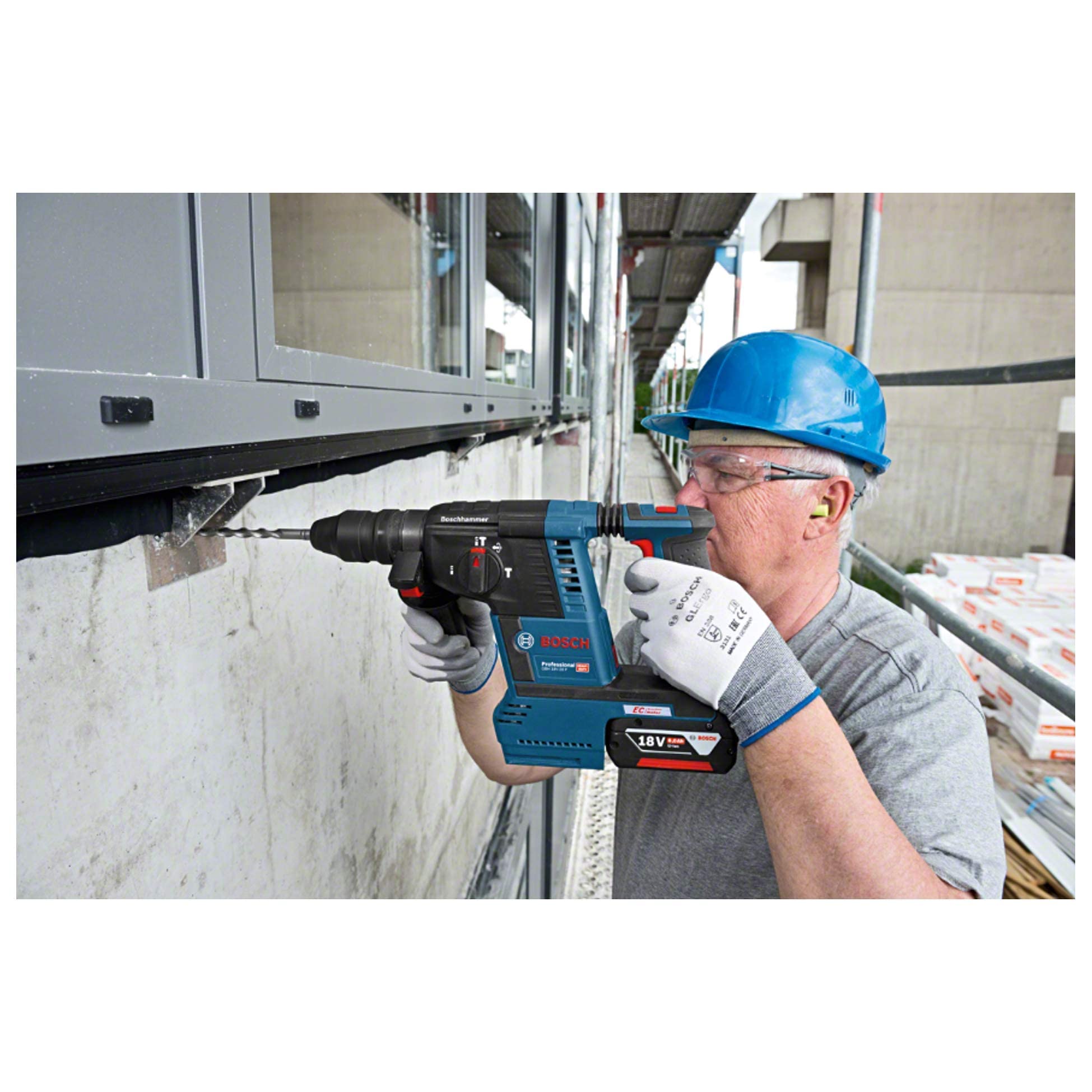 Bosch Professional 611910000 V-26 GBH Martello Perforatore, 18 V, Blu
