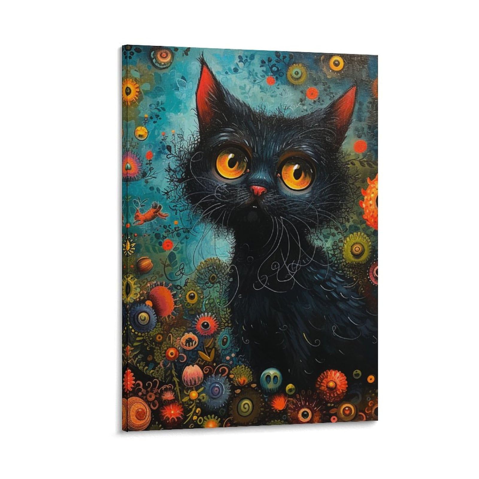 Décoration de la maison toile chat mignon 16x24inch - 6