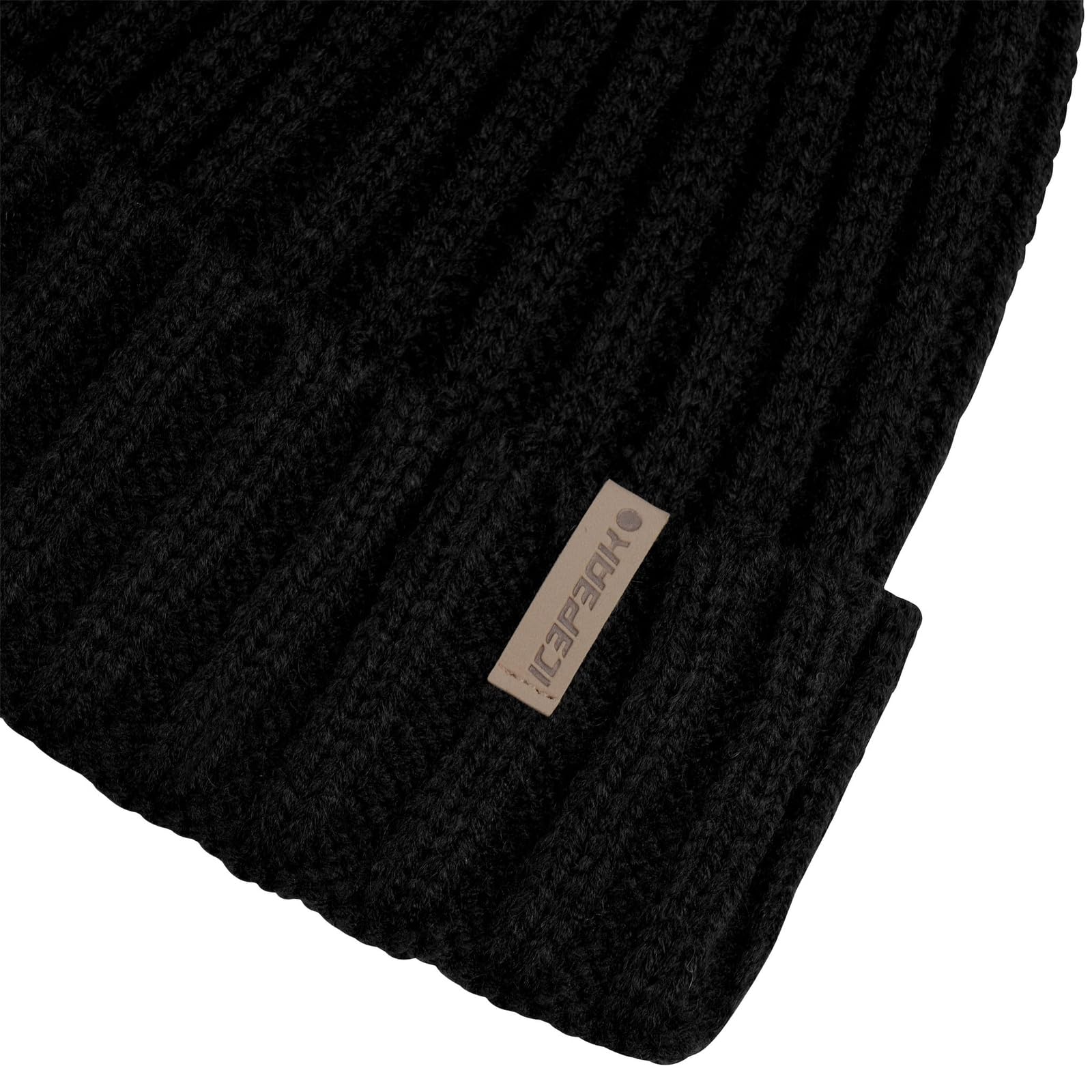 Icepeak Herren Damen Unisex Mütze Strickmütze Bommelmütze Hazen