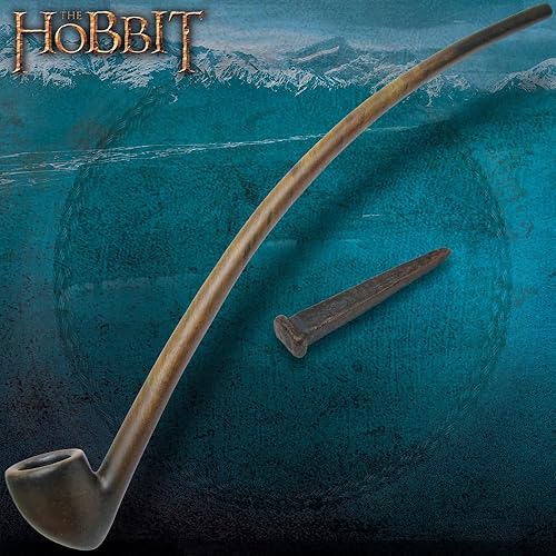 Miniatura 6 de United Cutlery El señor de los anillos Gandalf The Grey Staff con tubo, auténtica réplica de utilería de película, construcción de poliresina,
