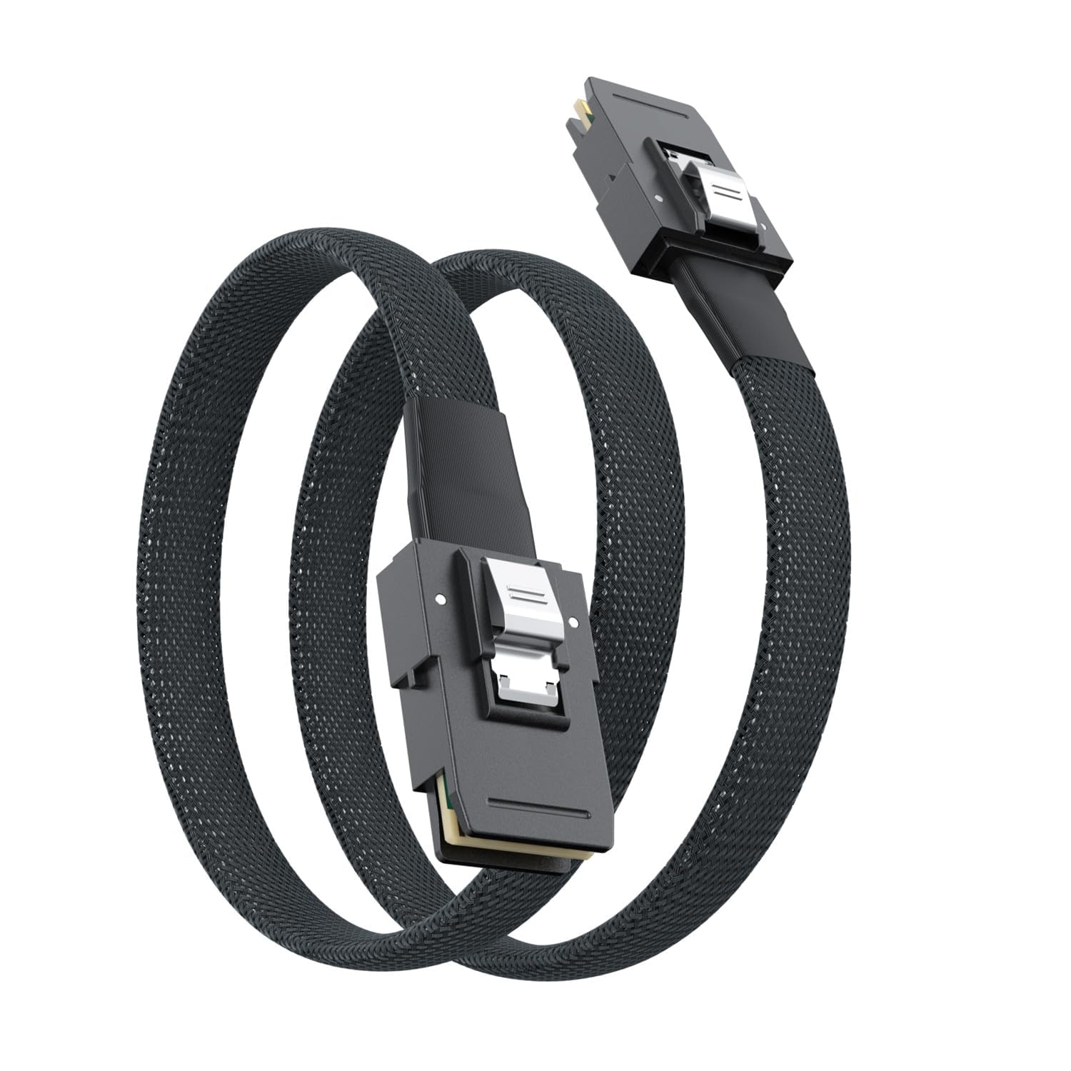 ipolex SFF-8087 zu SFF-8087 6G Internes Mini SAS Kabel, kompatibel mit PCI Express Controller oder RAID, 100 Ohm, 1-Meter(3.3ft), 2 Stück
