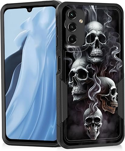 Vobber Funda para Galaxy A14 5G, resistente de doble capa híbrida de policarbonato duro, goma suave, a prueba de golpes, funda protectora resistente