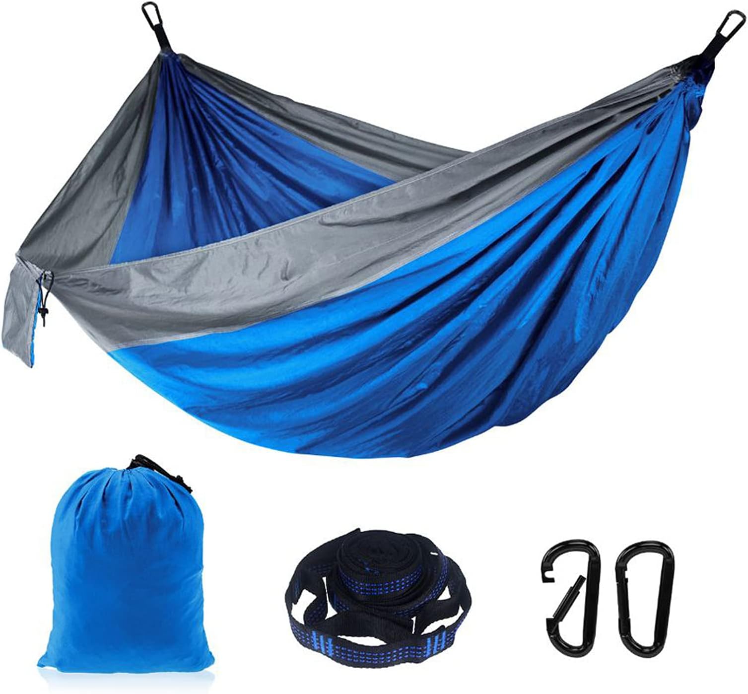 double hammock, Camping Double Hammock for 2 Persons Portable Outdoor Hammock for Hiking Backpacking Traveling Backyard Patio