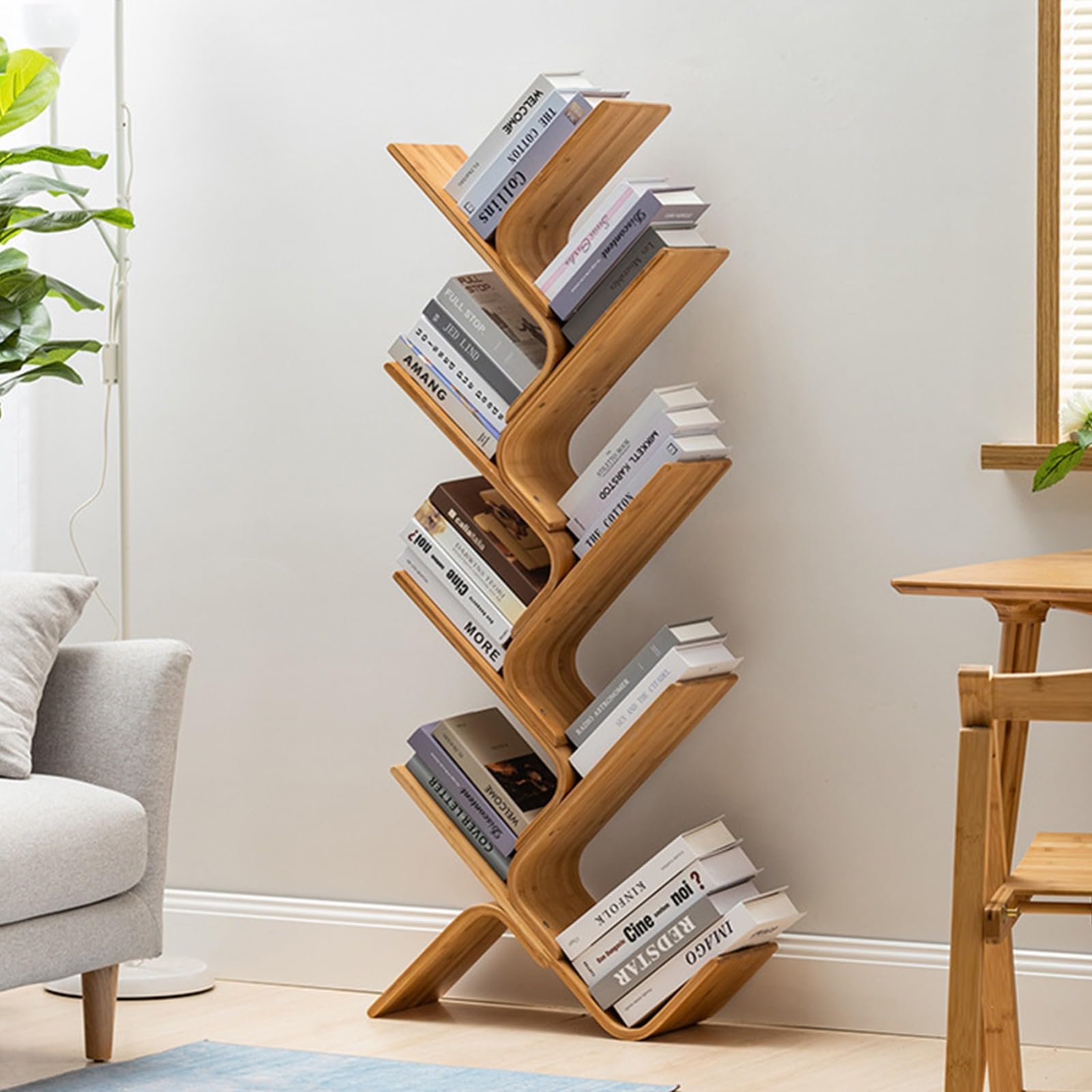 Amazon.com: FairyHover Tree Bookshelf 8 Floor Standing Shelf