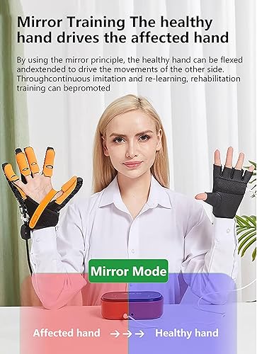 Miniatura 6 de Upgraded Rehabilitation Robot Gloves, Hand Exercisers Stroke Recovery Therapy Equipment, Hand Strength Exercise, with USB Chargeable and Heating