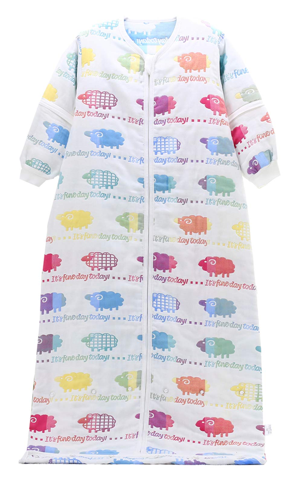 sleep sack with removable sleeves