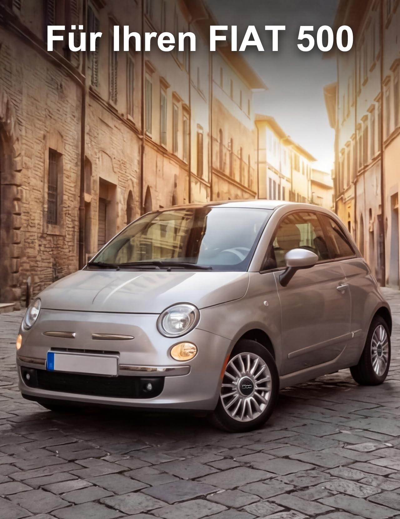 Coprimozzo Fiat 500 OE 68078419AC 2008-2024 Srebrny