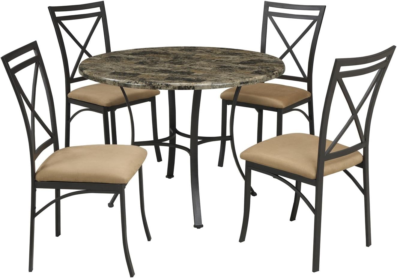 Buy Dorel Living Faux Marble Top Dining Table Set Online at Lowest