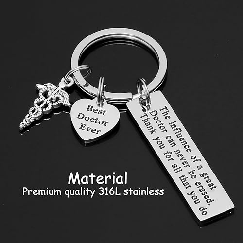 Miniatura 2 de Kivosliviz Llavero de regalo para hombres, mujeres, médicos, llavero para el día del médico, joyería con dije de Dr