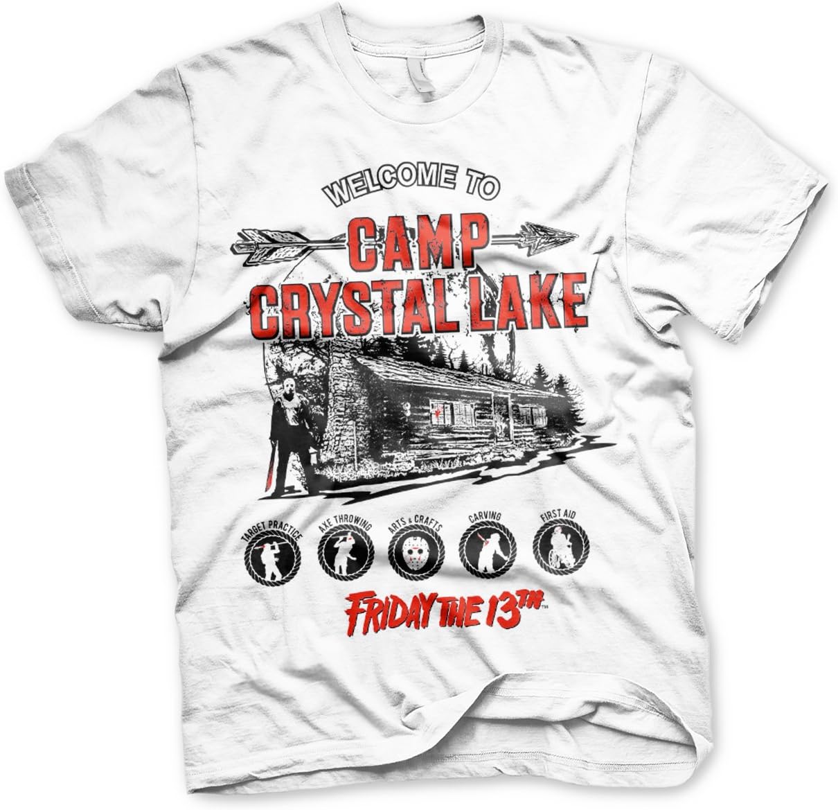 Officially Licensed Camp Crystal Lake T-Shirt (White)