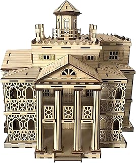 Birds Wood Shack Haunted House Model Kit - 3D Wooden Puzzle for Adults - Easy to Assemble - DIY Craft Kit - Size When Assembled: 17.5 Wide x 19 Long x 17 High