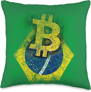 Bitcoin Crypto Brazil Classic Throw Pillow