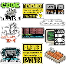 [10pcs-3''] Funny IT Sticker My Code Works Sticker Coding Humor Vinyl Sticker for Programmers, Sysadmins, Tech Nerds, and Computer Science Students