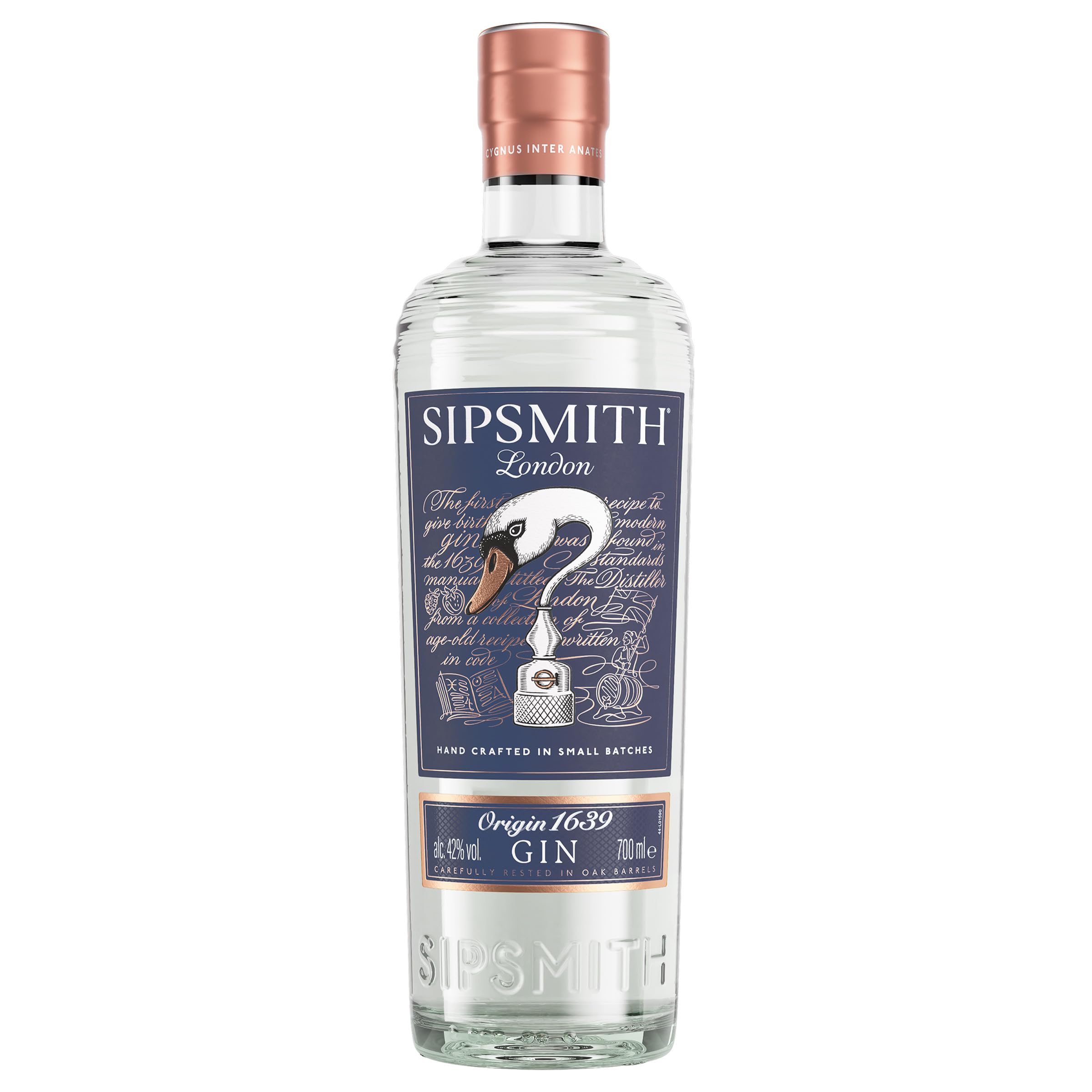 Sipsmith Origin 1639 Gin, 42% ABV, 70cl - Limited edition - Made in London, England