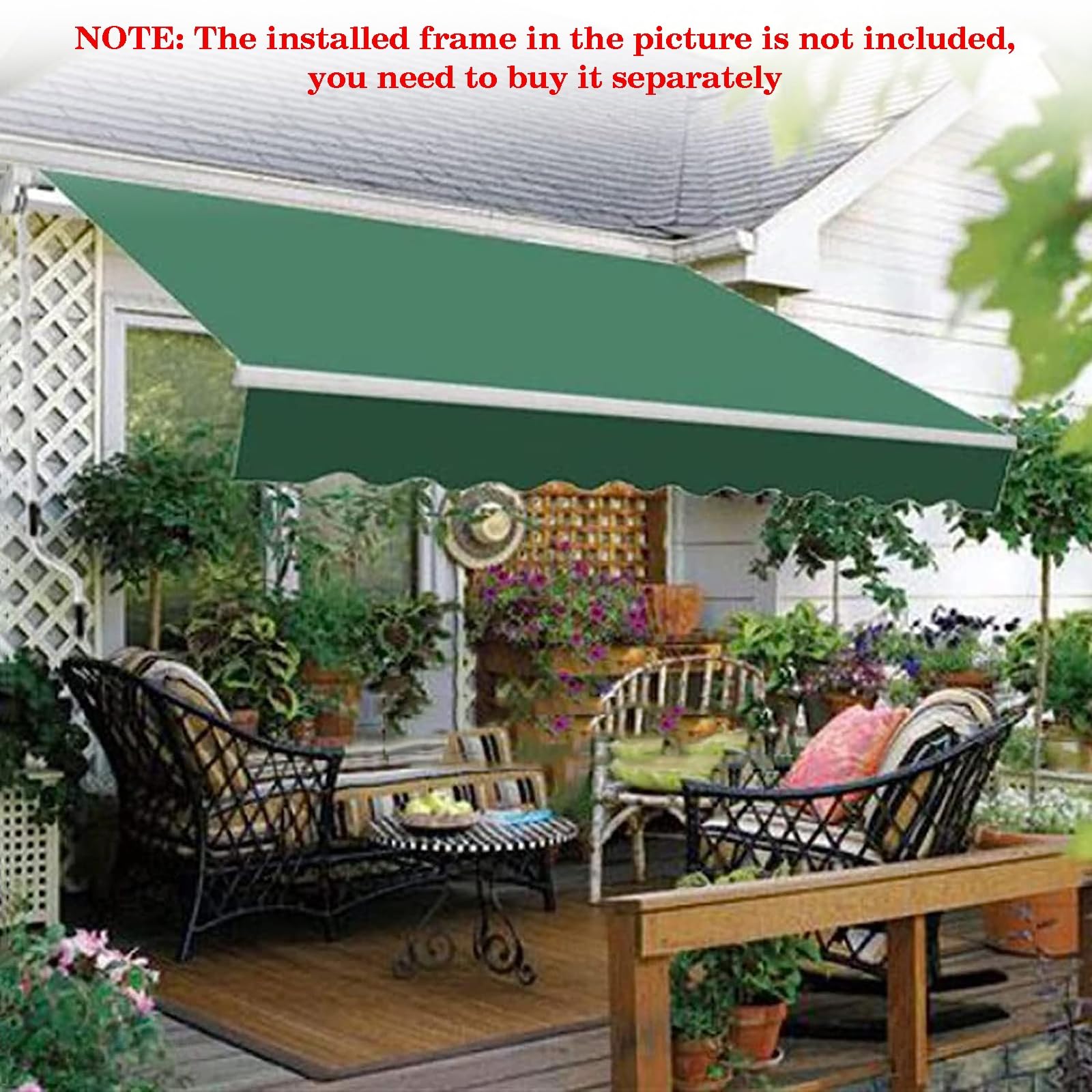 Copertura For Tendalino Parasole In Tessuto Di Poliestere,tela Di Ricambio For Tenda Da Sole Retrattile,(senza Telaio)Copertura For Tendalino Parasole In Tessuto Di Molte Dimensioni For Porta Finestra