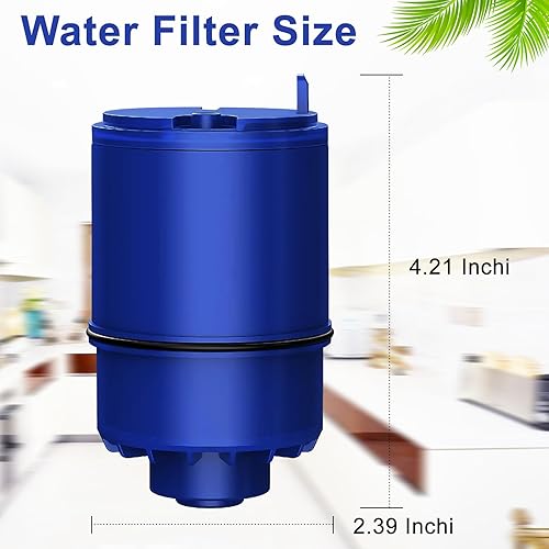 Miniatura 3 de Cartucho de filtro de grifos sin BPA, reemplazo para Pur Faucet Filter - azul (paquete de 3)