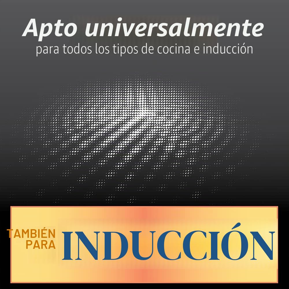 GSW 456722 – Sartén de inducción para crepes gris/negro, incluye repartidor de masa, aluminio, 43,7 X 26,2 x 2,0 cm